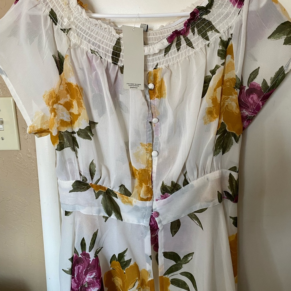New Feathers Sheer Floral Jacket -1x